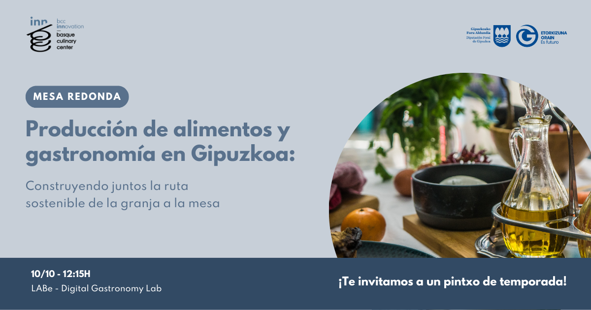Mesa redonda en LABe sobre producción de alimentos y gastronomía circular en Gipuzkoa