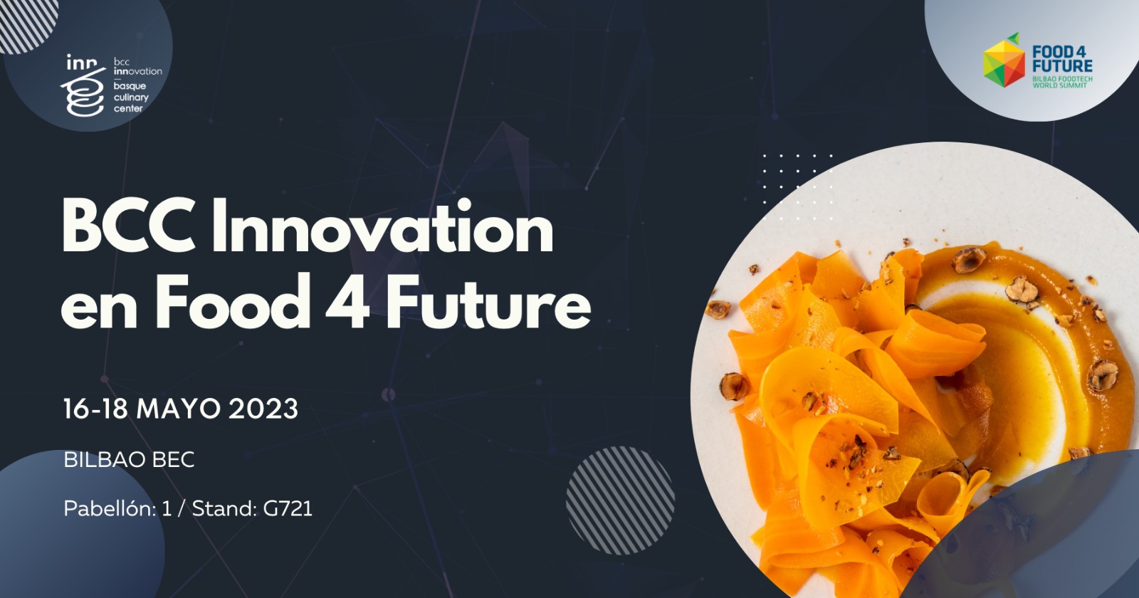 We will participate in a new edition of Food 4 Future event in Bilbao